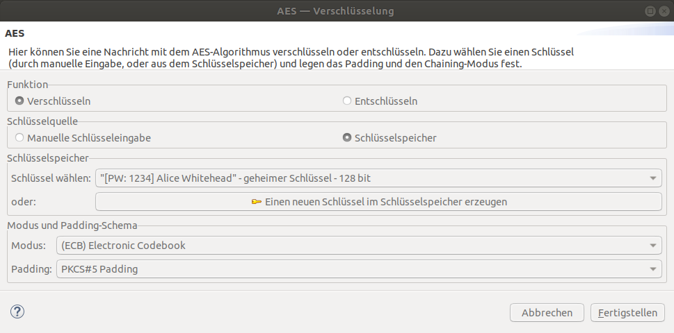 AES-Verschlüsselung